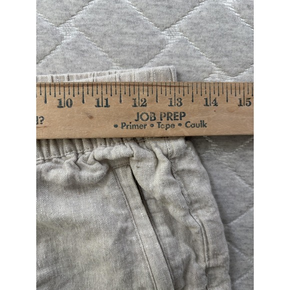 Athleta Pants Womens XS Beige 100% Linen Casual Relaxed Resortwear Atheltic - Picture 6 of 6